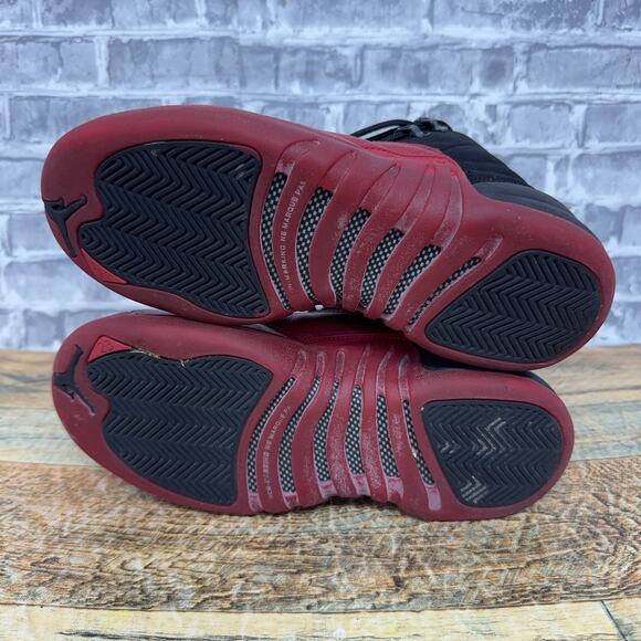 Nike Air Jordan 12 XII Retro Flu Game Black Red GS 153265-065 Youth Size 5Y Rare - Picture 11 of 11